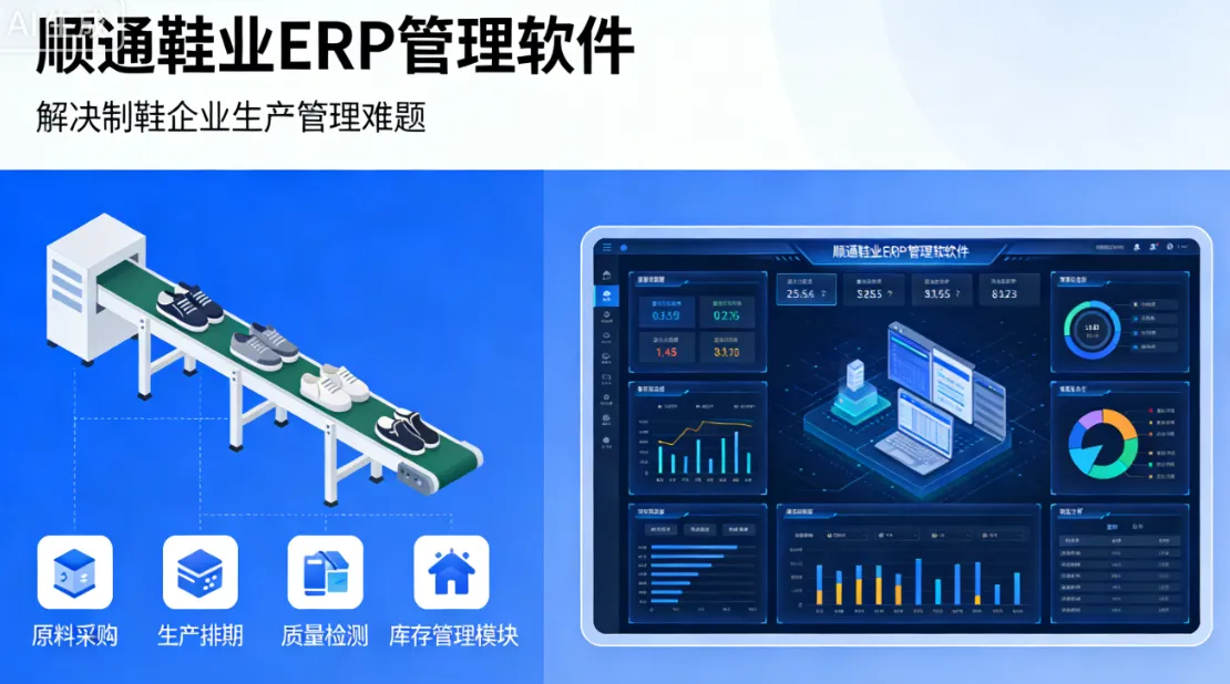 顺通鞋业ERP管理软件 - 解决制鞋企业生产管理难题