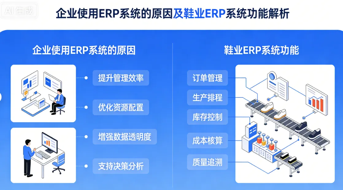 企业为什么要使用erp系统?鞋业erp系统有哪些功能?
