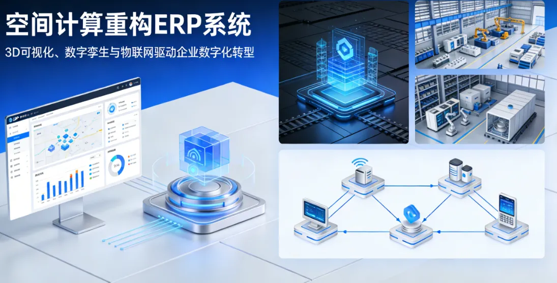 空间计算重构ERP系统：3D可视化、数字孪生与物联网驱动企业数字化转型