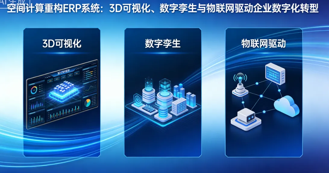 空间计算重构ERP系统：3D可视化、数字孪生与物联网驱动企业数字化转型