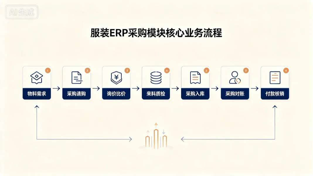 服装ERP采购模块核心流程与对账准确性管控探析