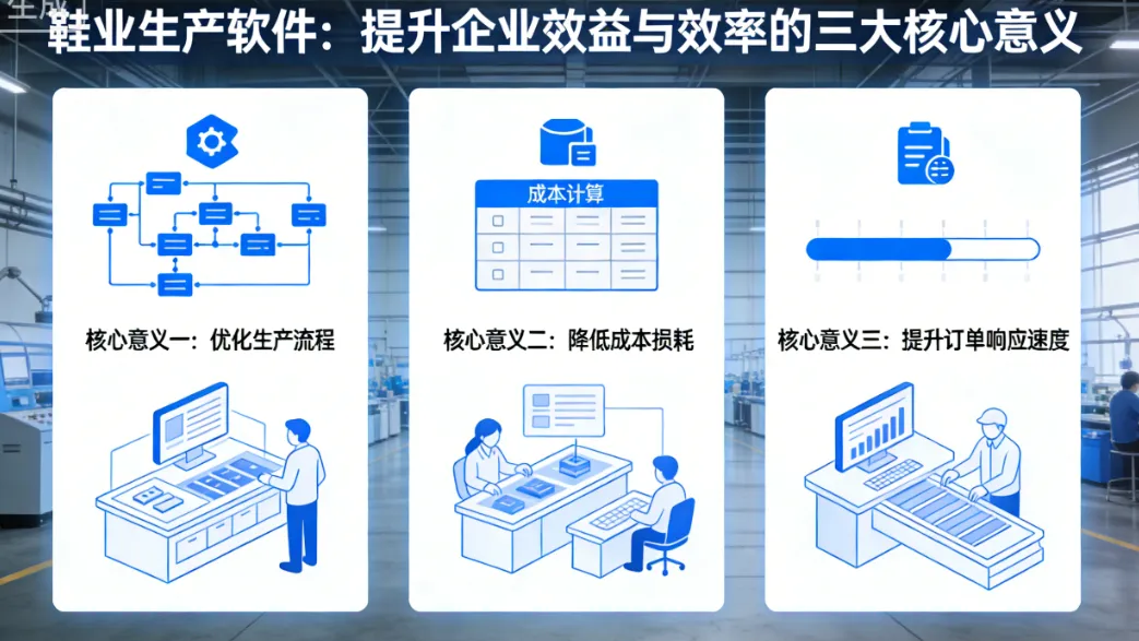 鞋业生产软件:提升企业效益与效率的三大核心意义