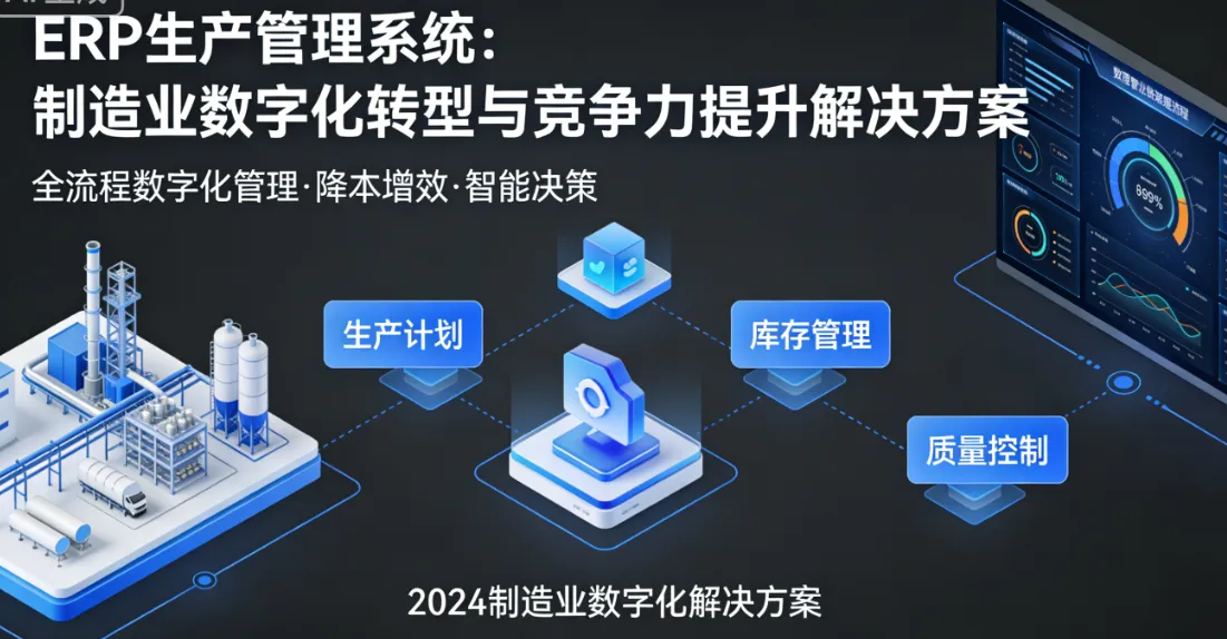 ERP生产管理系统：制造业数字化转型与竞争力提升解决方案