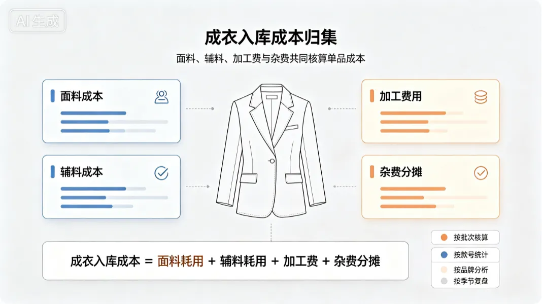 服装ERP财务管理模块:业财一体化管控与专属成本核算方案