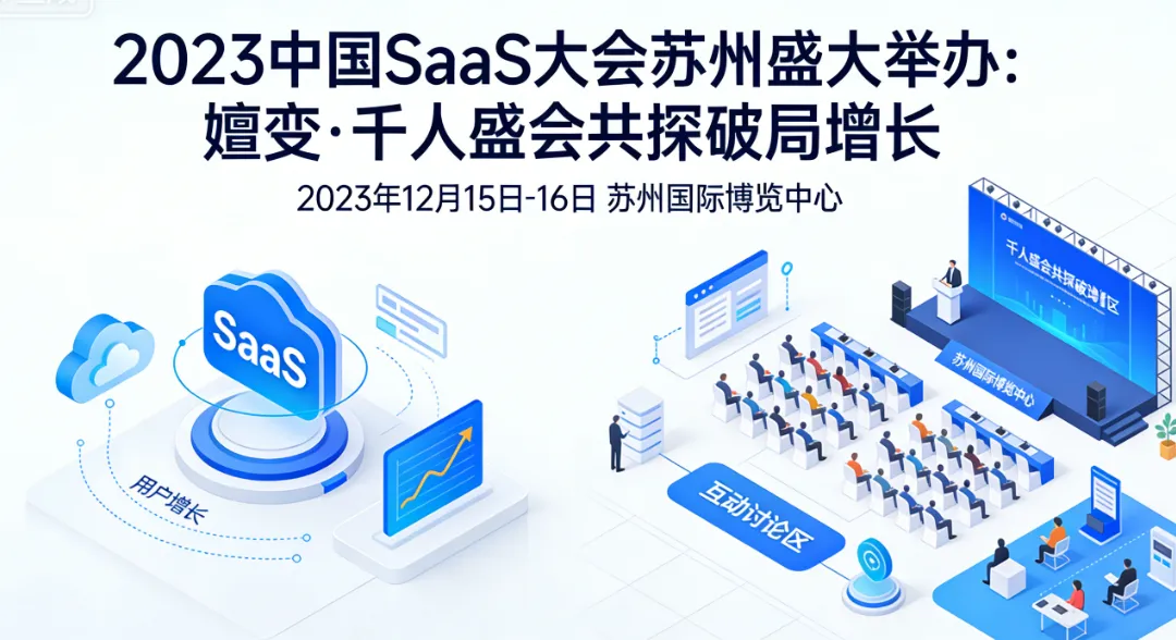2023中国SaaS大会苏州盛大举办：嬗变·千人盛会共探破局增长