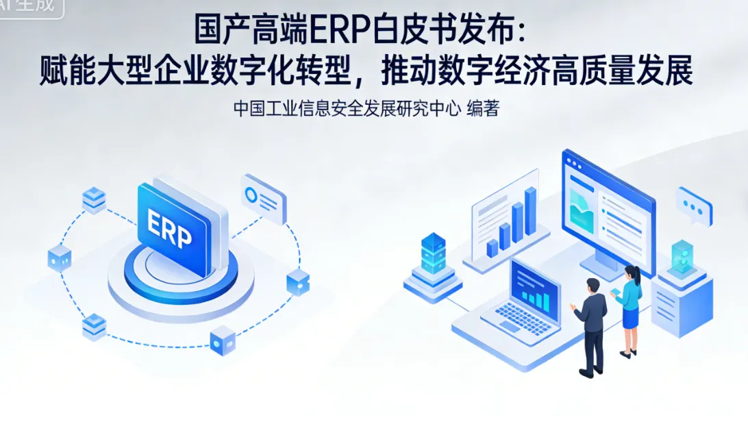 国产高端ERP白皮书发布：赋能大型企业数字化转型，推动数字经济高质量发展 | 国家工业信息安全发展研究中心