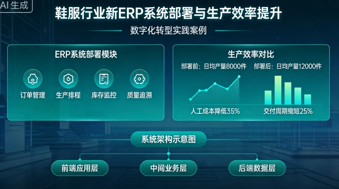 鞋服行业部署新ERP系统，生产效率显著提升