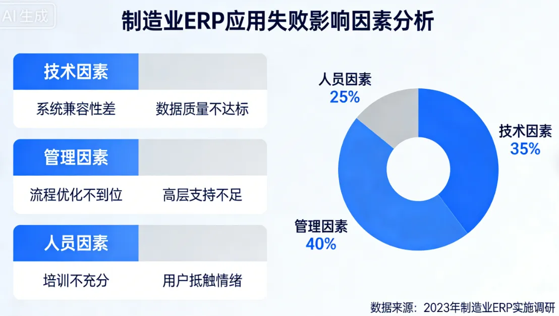 制造业ERP应用失败的影响因素分析 - 顺通网络