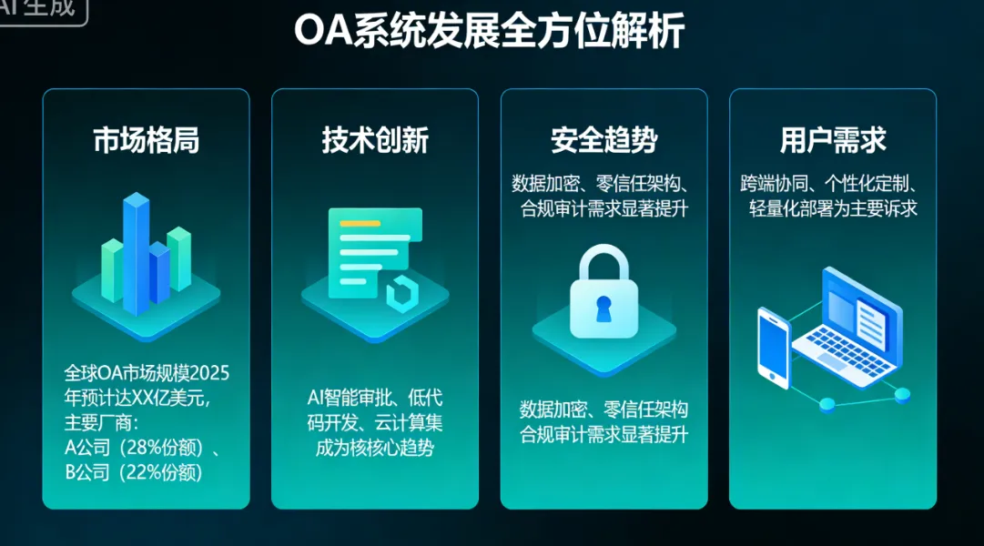 OA系统发展全方位解析：市场格局、技术创新、安全趋势与用户需求