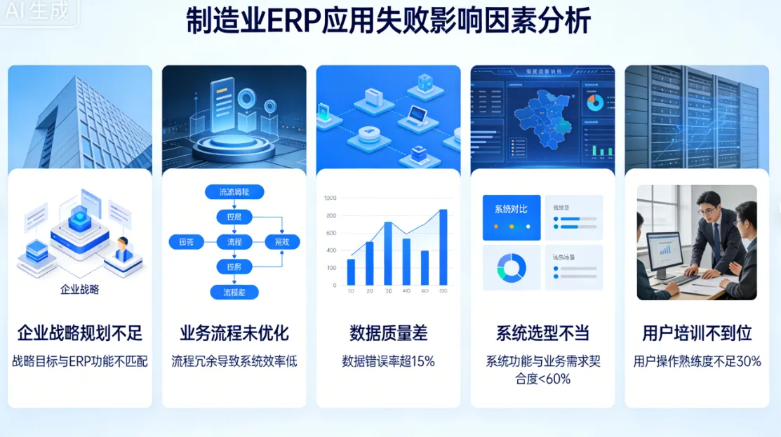制造业ERP应用失败的影响因素分析 - 顺通网络