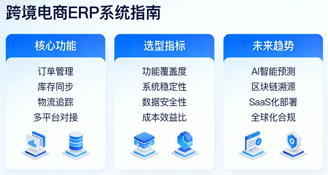 跨境电商ERP系统指南：核心功能、选型指标与未来趋势