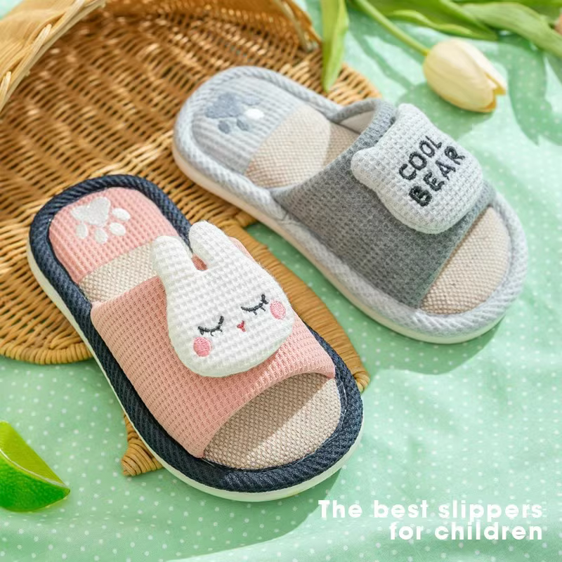 Indoor Linen House Slippers