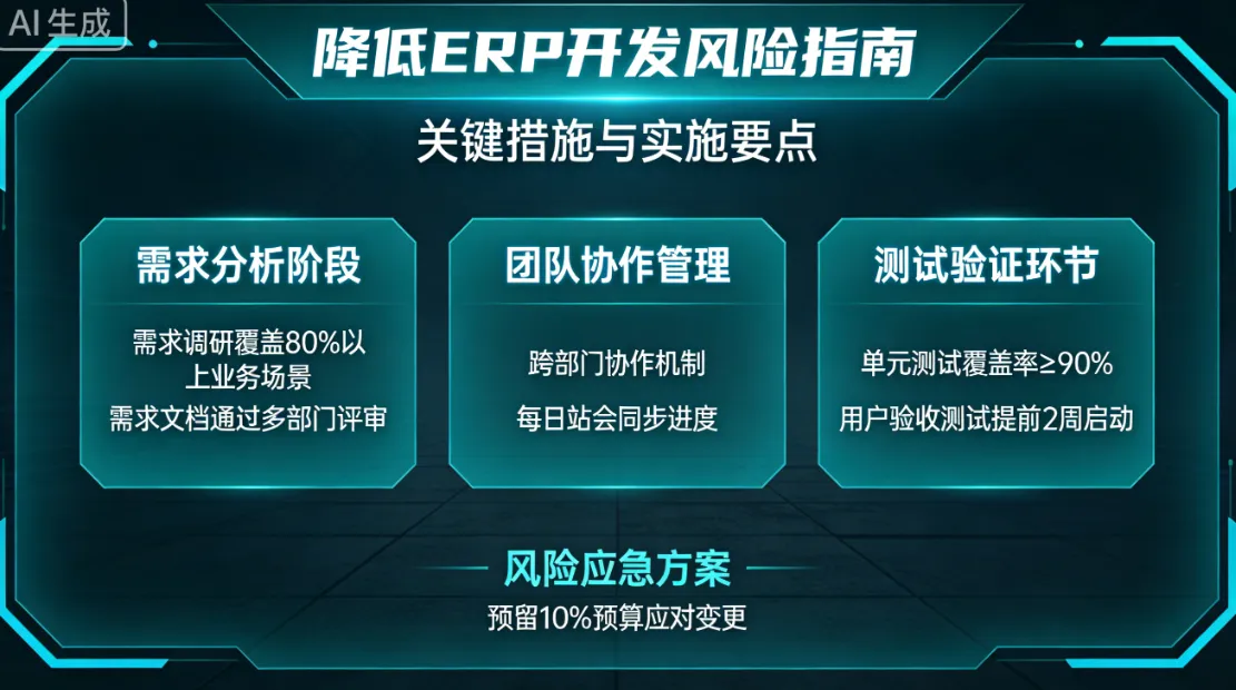 如何降低ERP开发遇到的风险？