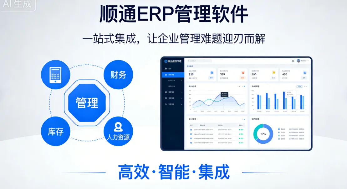 顺通 ERP 管理软件：一站式集成，让企业管理难题迎刃而解