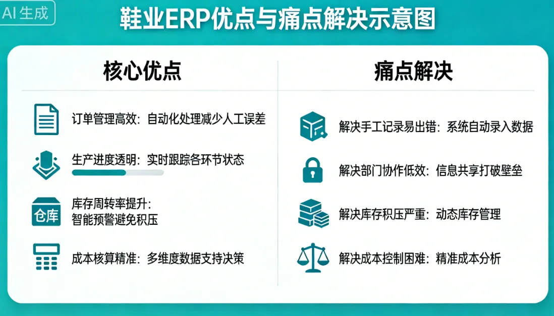 鞋业ERP的优点，解决了哪些痛点