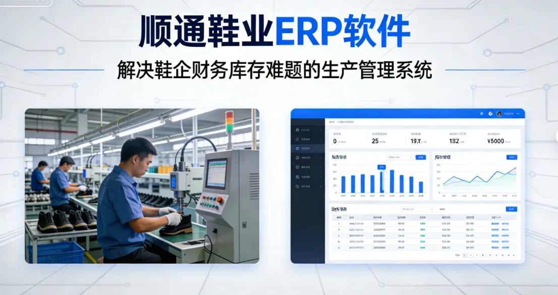 顺通鞋业ERP软件-解决鞋企财务库存难题的生产管理系统