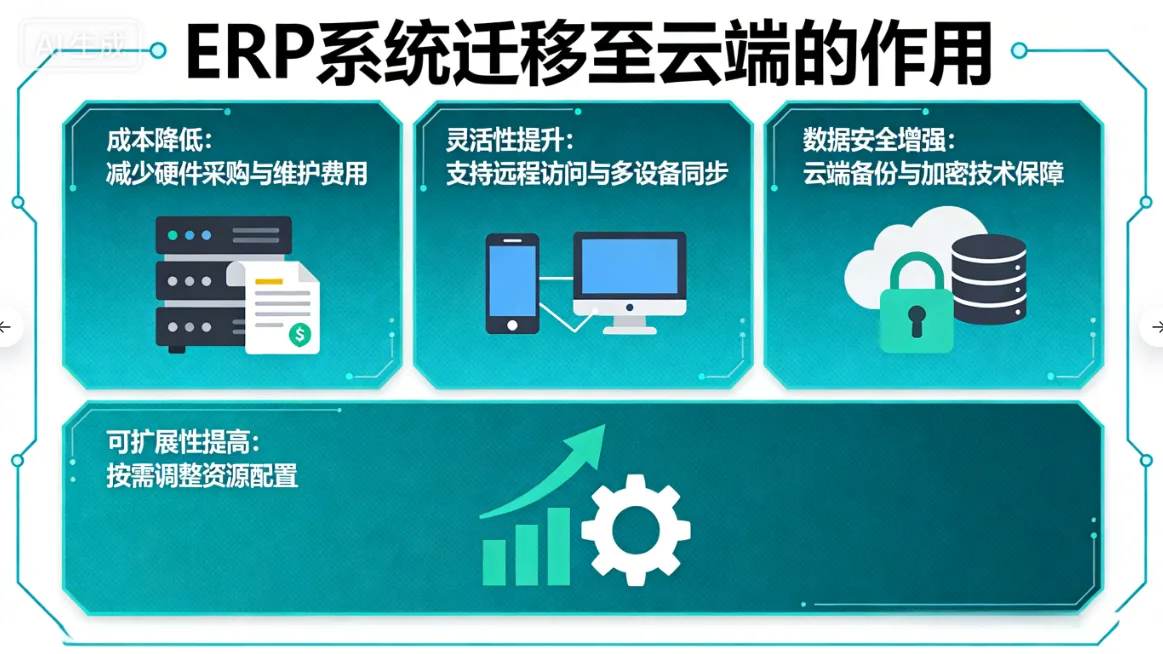将ERP系统迁移至云端的作用有哪些？