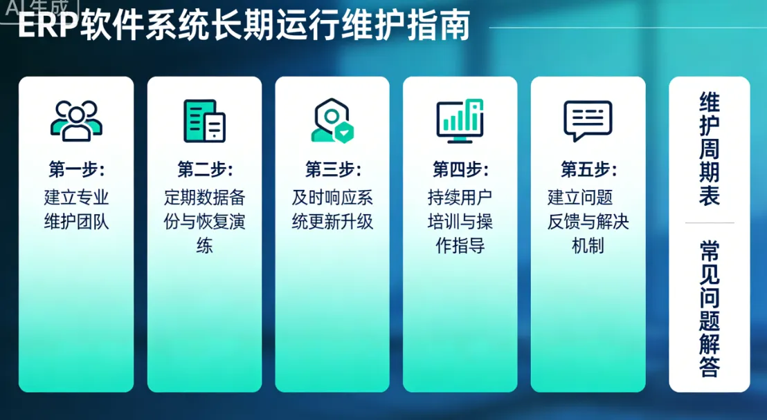 ERP软件系统成功上线后如何保持长期运行