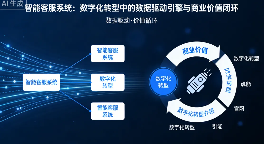 智能客服系统：数字化转型中的数据驱动引擎与商业价值闭环