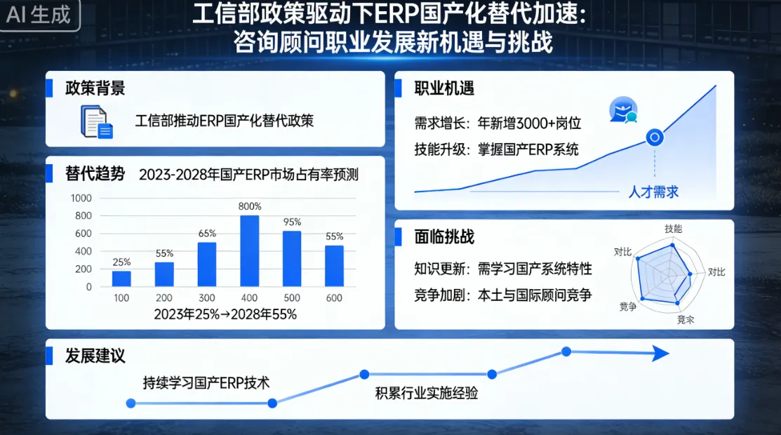 工信部政策驱动下ERP国产化替代加速：咨询顾问职业发展新机遇与挑战
