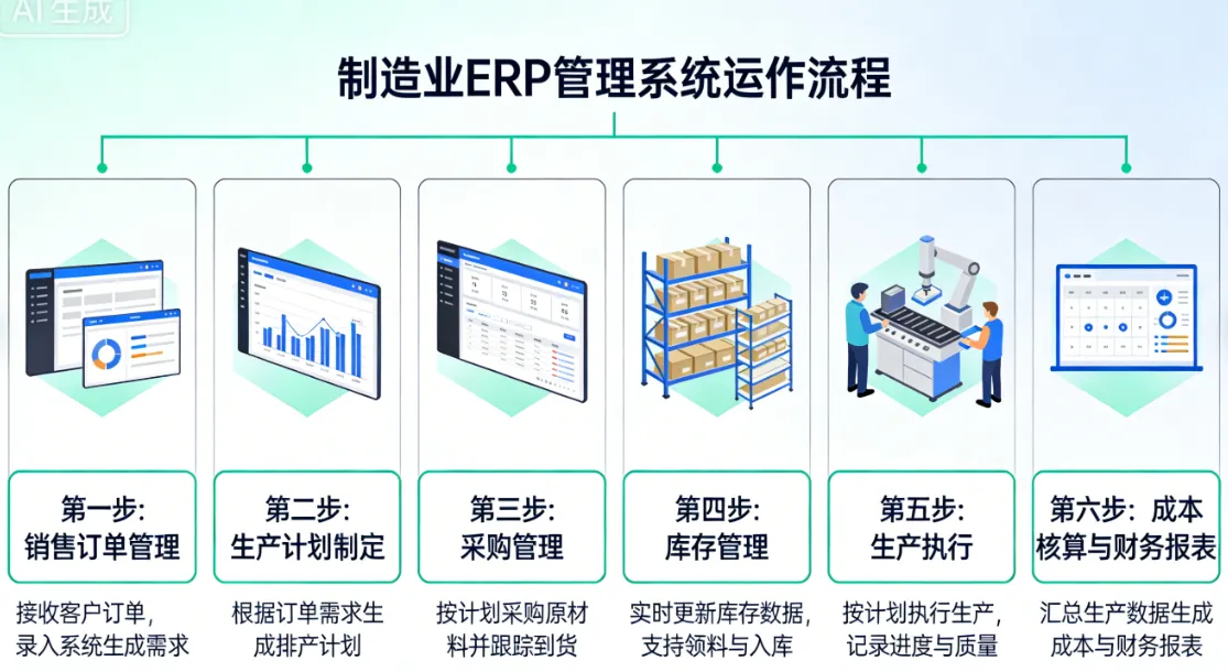 制造业ERP管理系统的运作流程