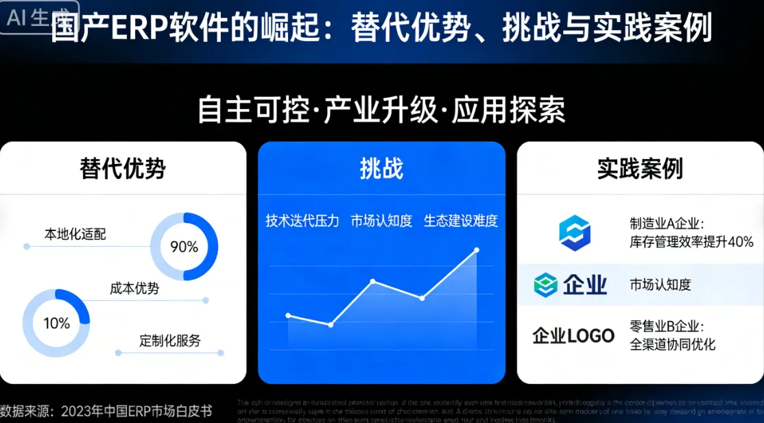 国产ERP软件的崛起：替代优势、挑战与实践案例