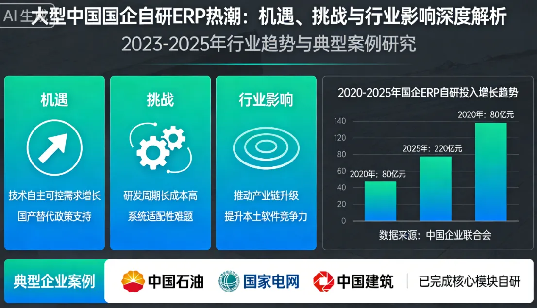 大型国企自研ERP热潮：机遇、挑战与行业影响深度解析