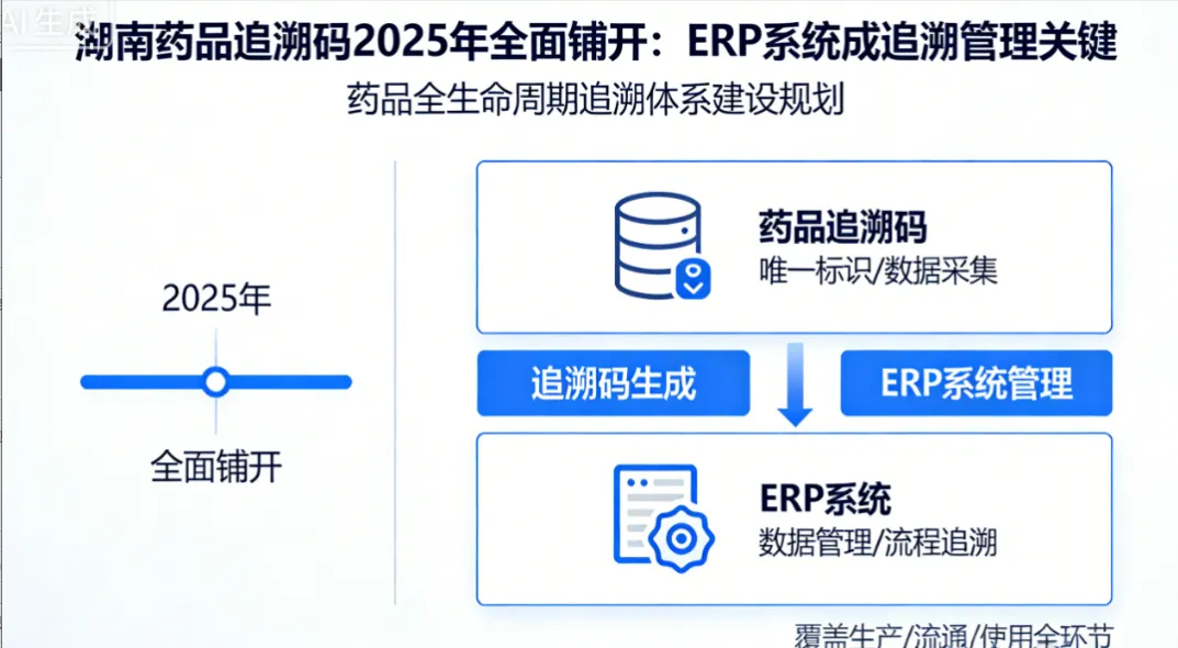 湖南药品追溯码2025年全面铺开：ERP系统成追溯管理关键