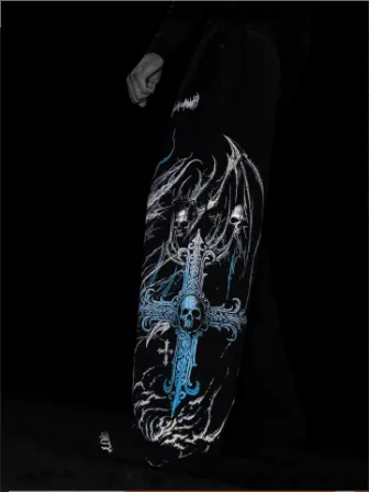 Breathedivinity美式潮牌男运动裤慢跑运动健身印花休闲直筒长裤