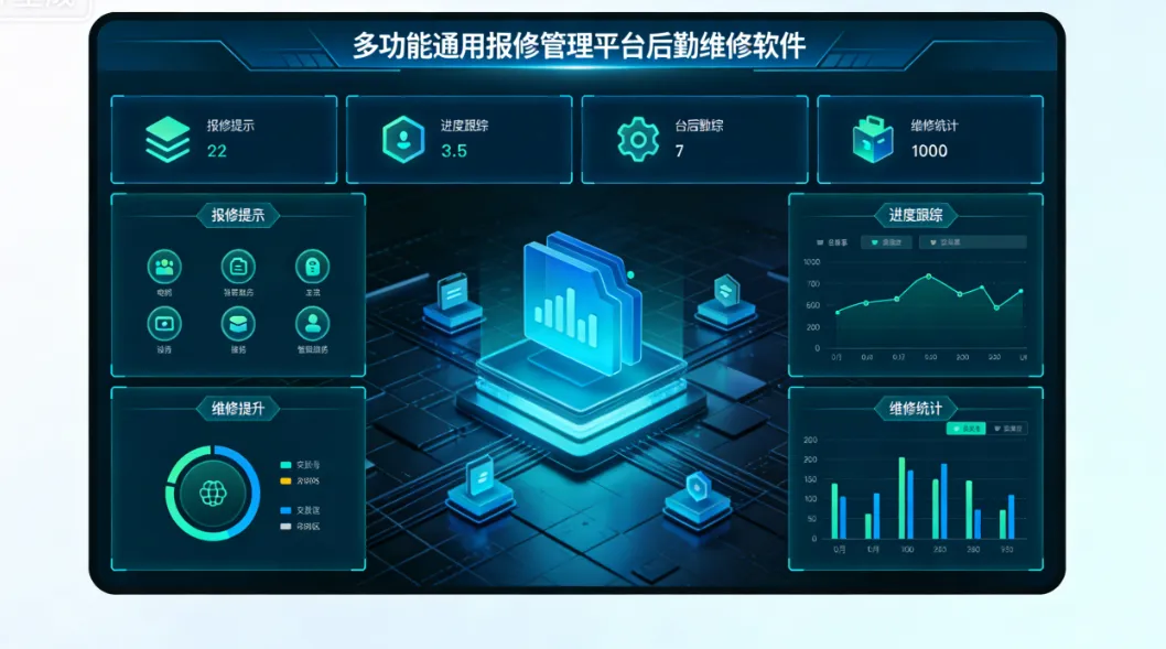 多功能通用报修管理平台后勤维修软件
