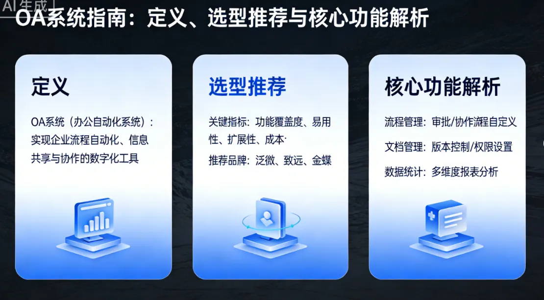 OA系统指南：定义、选型推荐与核心功能解析