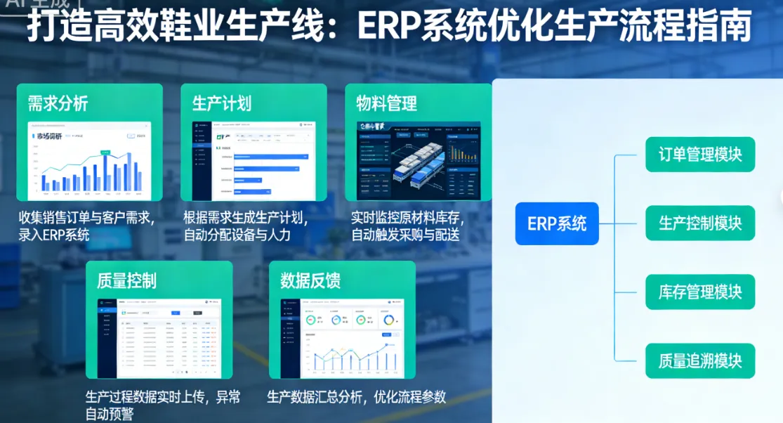 打造高效鞋业生产线：如何利用ERP系统优化生产流程？