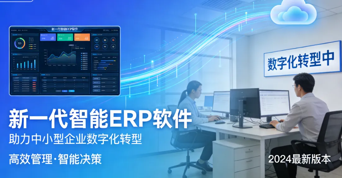新一代智能 ERP软件、帮助中小型企业成功实现数字化转型