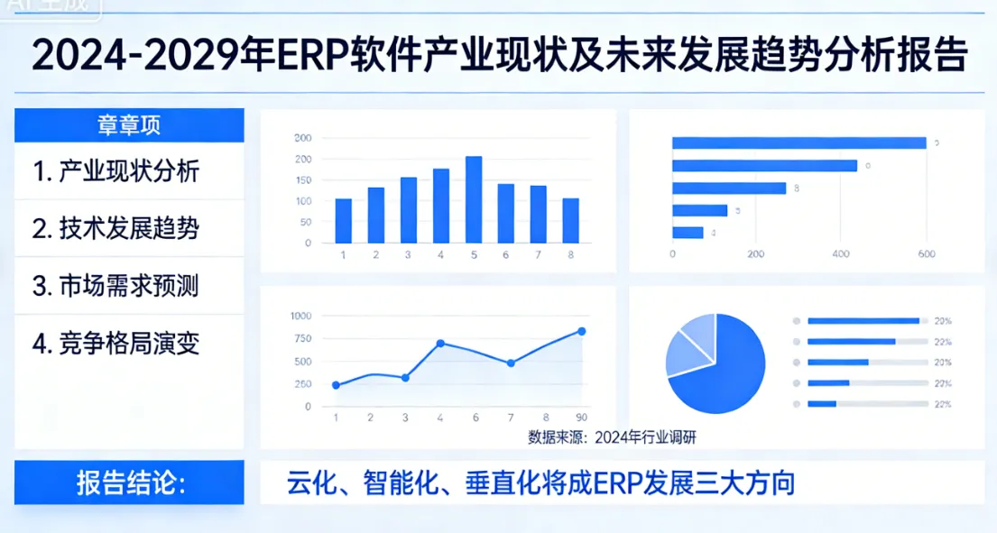 2024 - 2029 年 ERP 软件产业现状及未来发展趋势分析报告