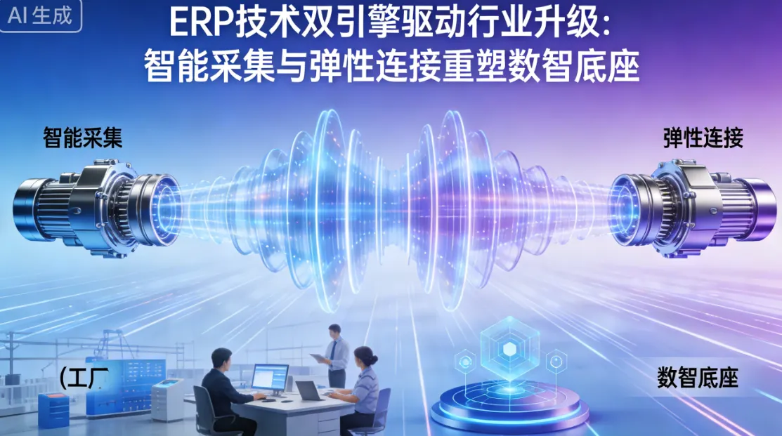 ERP 技术双引擎驱动行业升级：智能采集与弹性连接重塑数智底座
