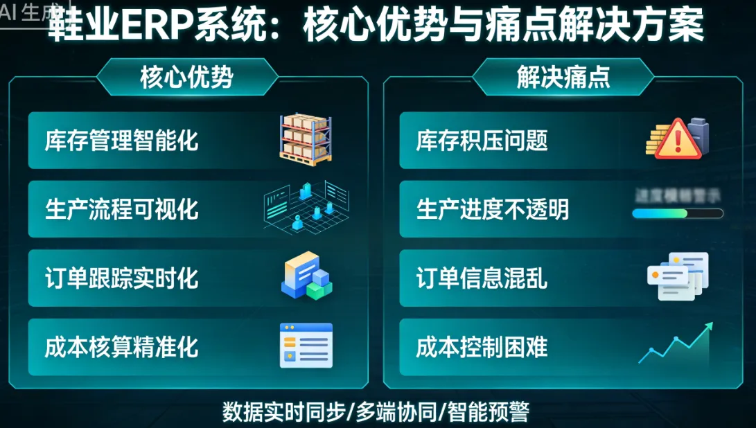 鞋业ERP的优点，解决了哪些痛点