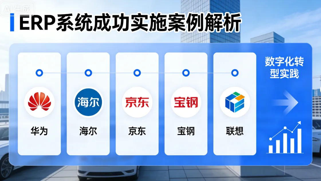 ERP系统成功实施案例解析：华为/海尔/京东/宝钢/联想数字化转型实践