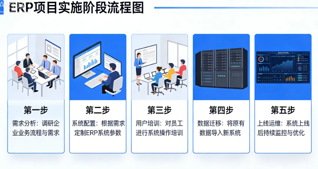 ERP项目的实施阶段有哪些?