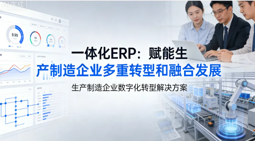 一体化ERP：赋能生产制造企业多重转型和融合发展