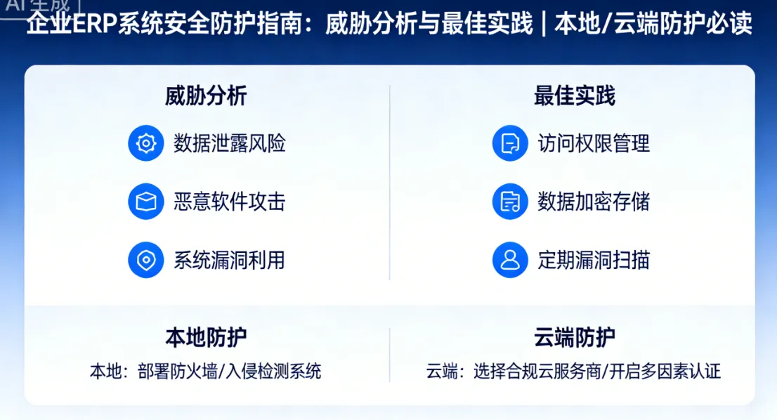 企业ERP系统安全防护指南：威胁分析与最佳实践 | 本地/云端防护必读