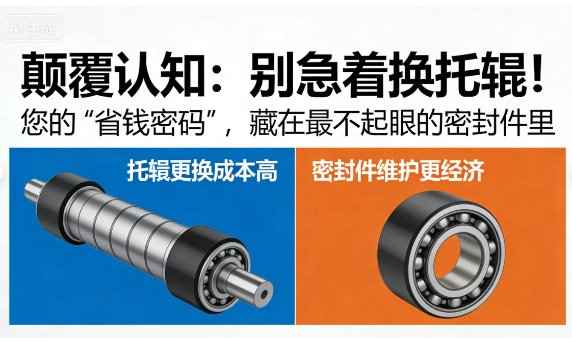 颠覆认知：别急着换托辊！您的“省钱密码”，藏在最不起眼的密封件里