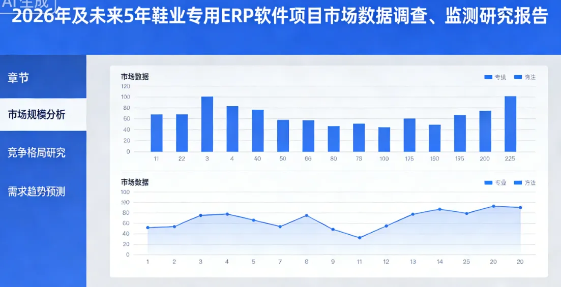 2026年及未来5年鞋业专用ERP软件项目市场数据调查、监测研究报告