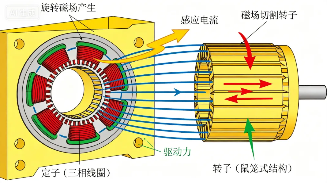 入门级通俗理解电机原理(附各类电机动态图解析)
