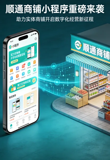 顺通商铺小程序重磅来袭，助力实体商铺开启数字化经营新征程