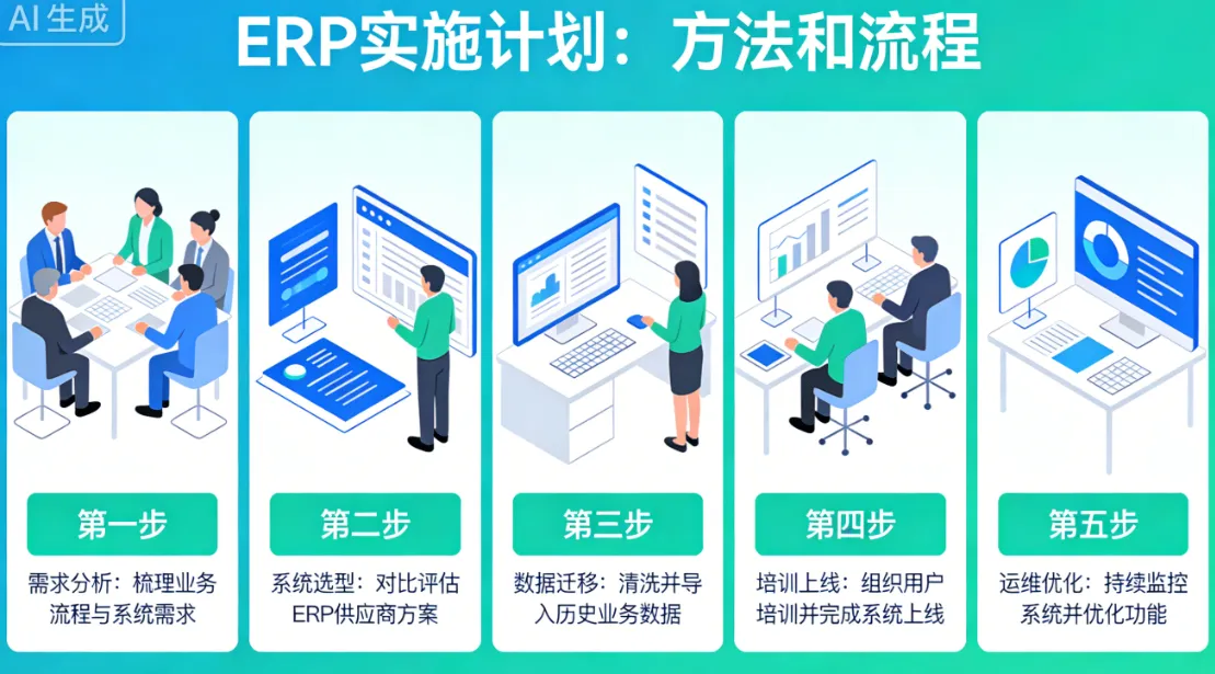 ERP 实施计划：方法和流程
