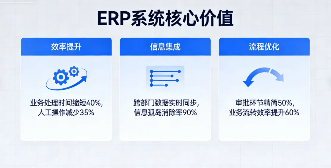 ERP系统实现效率提升、信息集成与流程优化