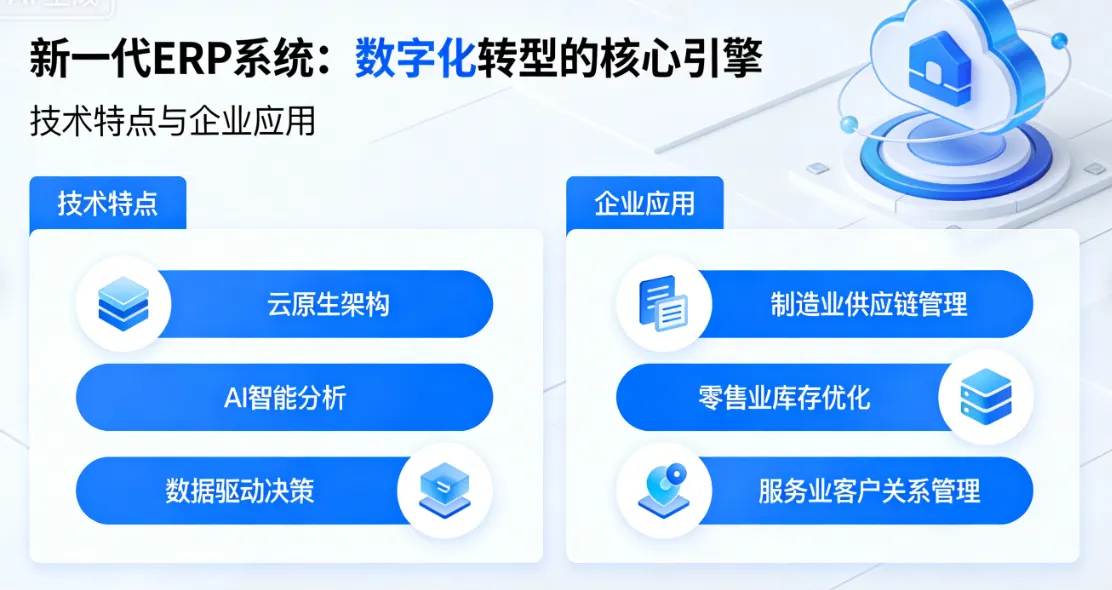 新一代ERP系统：数字化转型的核心引擎 - 技术特点与企业应用