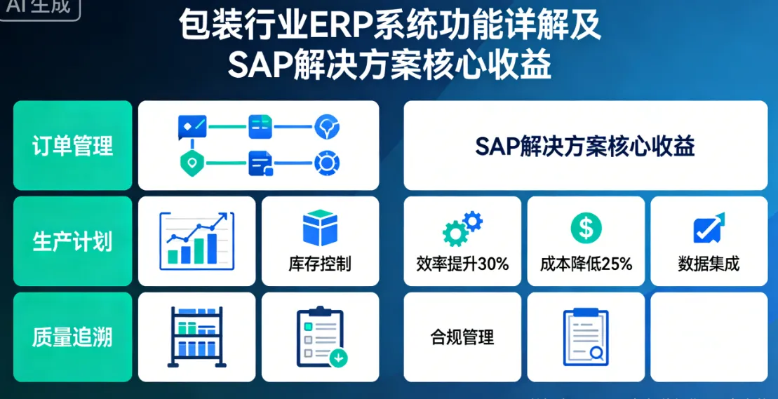 包装行业ERP系统功能详解及SAP解决方案核心收益