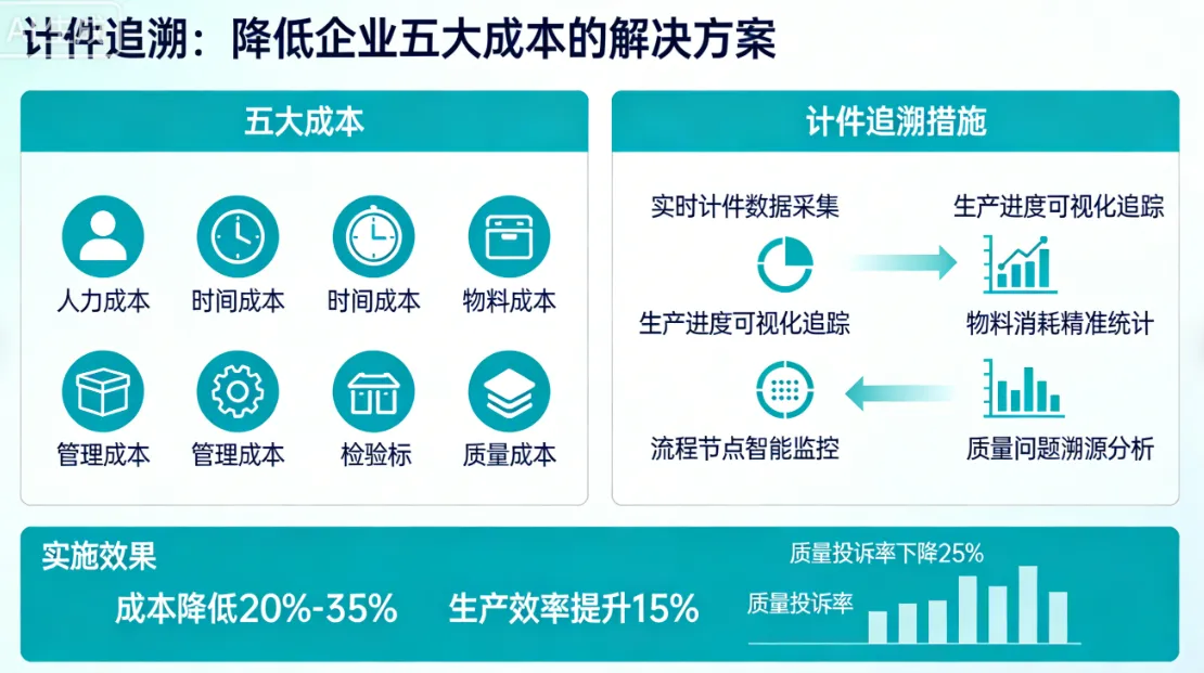 计件追溯:降低企业五大成本的解决方案
