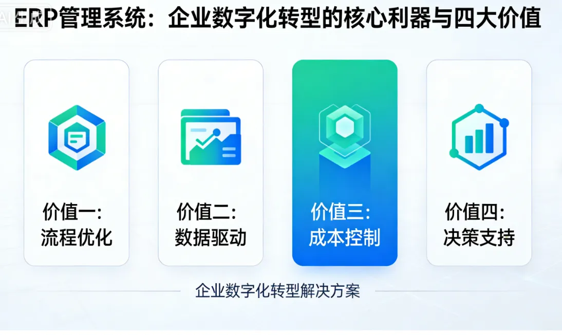 ERP管理系统：企业数字化转型的核心利器与四大价值
